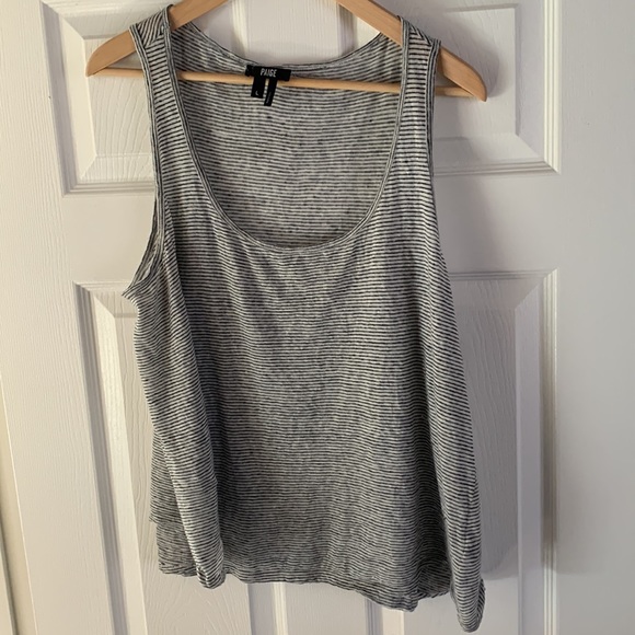 Paige Striped Linen Tank - Picture 5 of 6